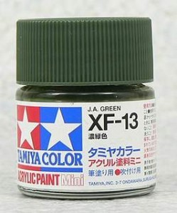 TAMIYA 壓克力系水性漆 10ml 濃綠色 日本軍機